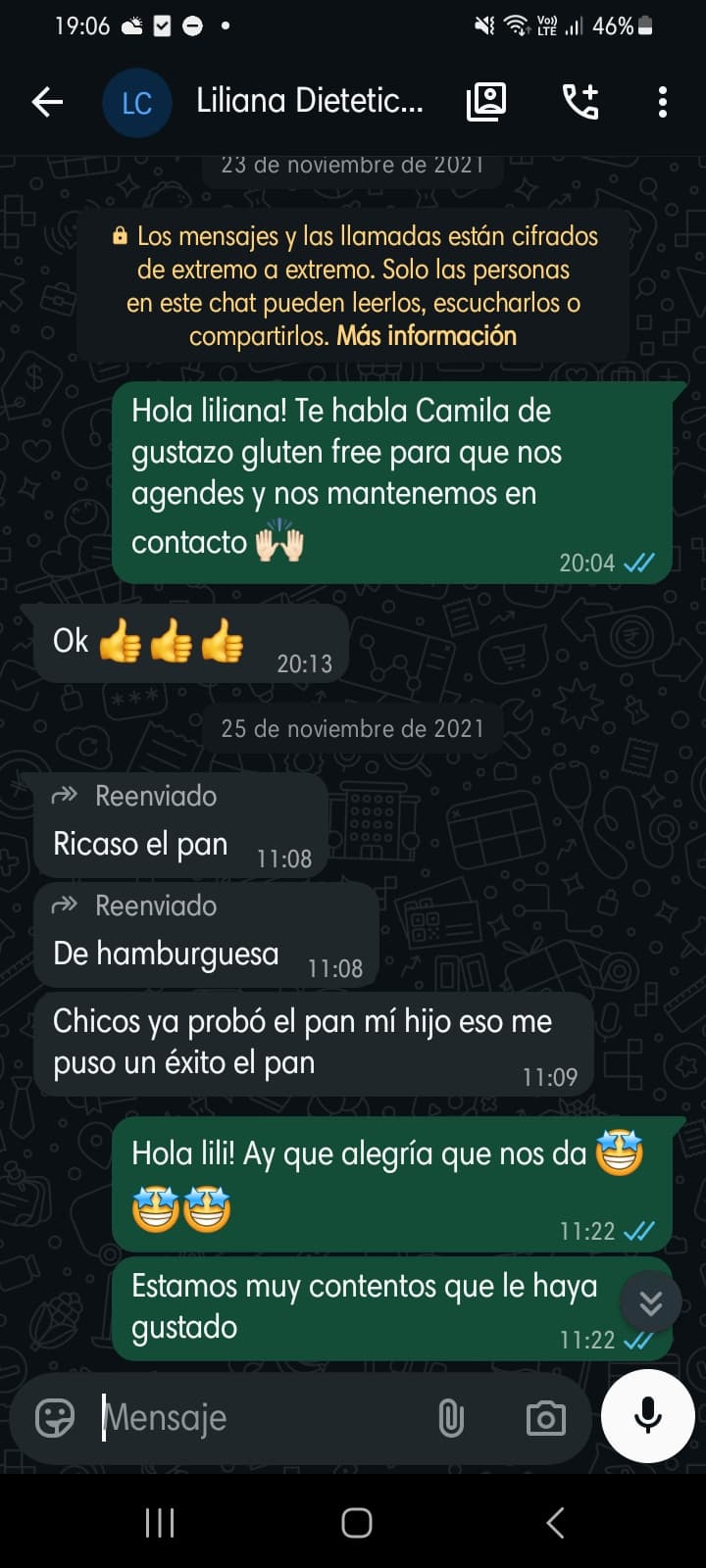 Mensaje WhatsApp 0