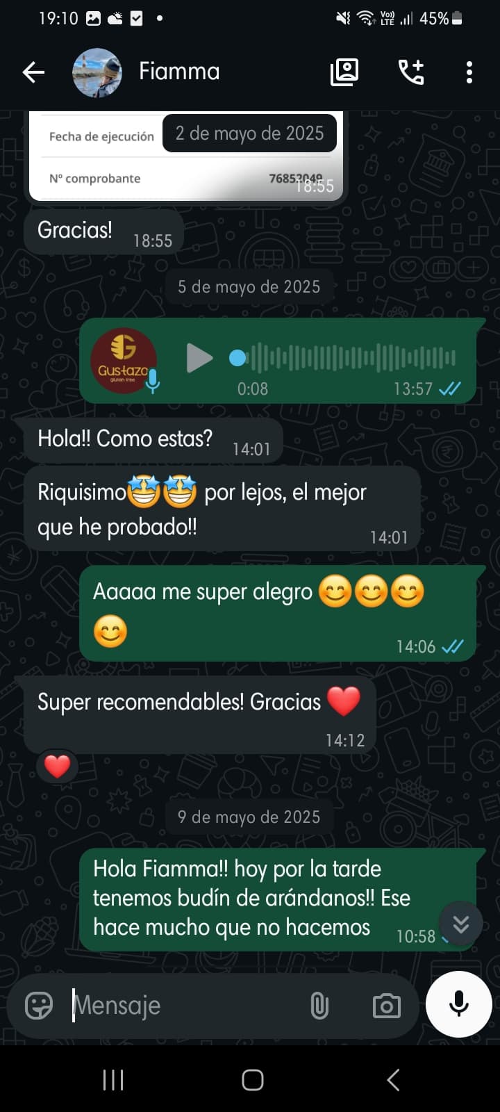 Mensaje WhatsApp 5