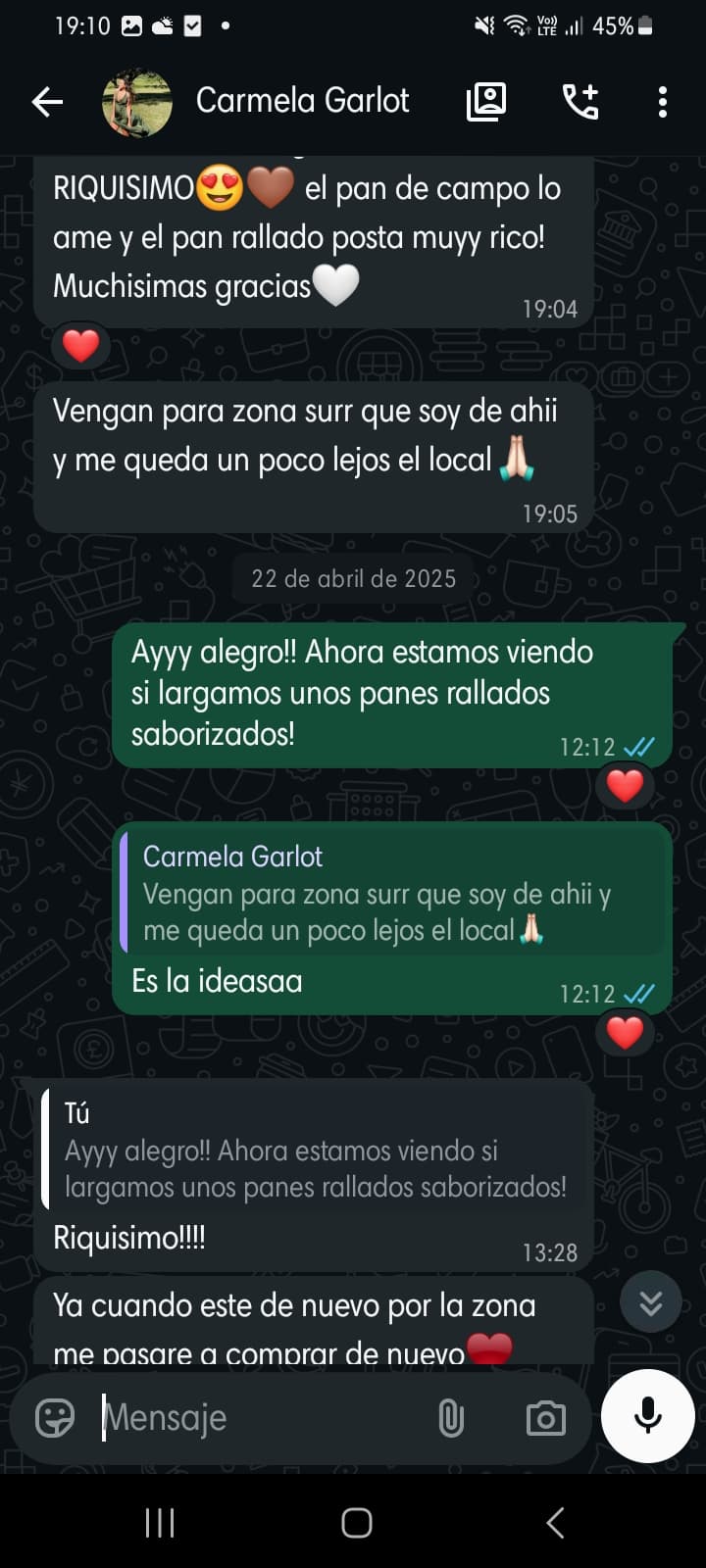 Mensaje WhatsApp 6